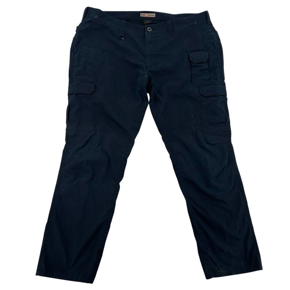 5.11 Tactical Men Navy Blue Ripstop Cargo Pants 42x32  Outdoor Hiking Gorpcore